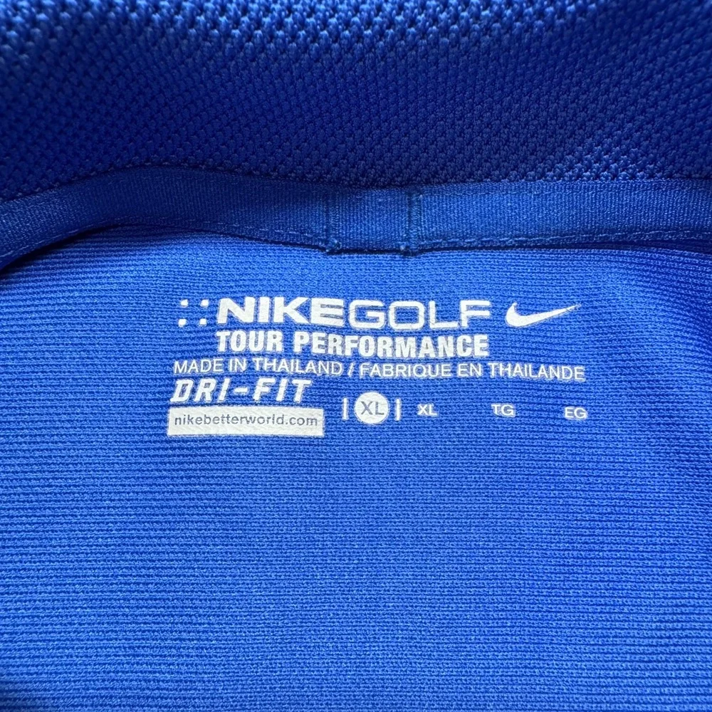 Nike Golf Duke Blue Devils Polo Shirt Mens‎ XL Dri-FIT Tour Performance Short